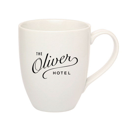 Oliver Hotel White Mug